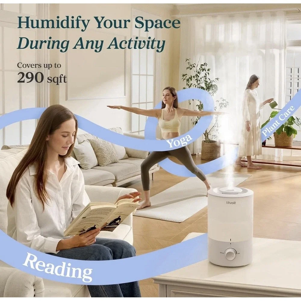 LEVOIT - Humidifier for Bedroom - Quiet (3L Water Tank)